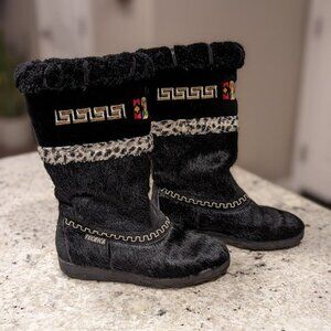 Tecnica Italian Apres‎ Skandia Black Cowhide Women's Ski Boots Size 6